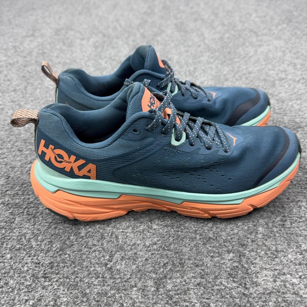 Hoka One One Challenger ATR 5 Running Shoes Womens Size 9 Blue Trail Sneakers